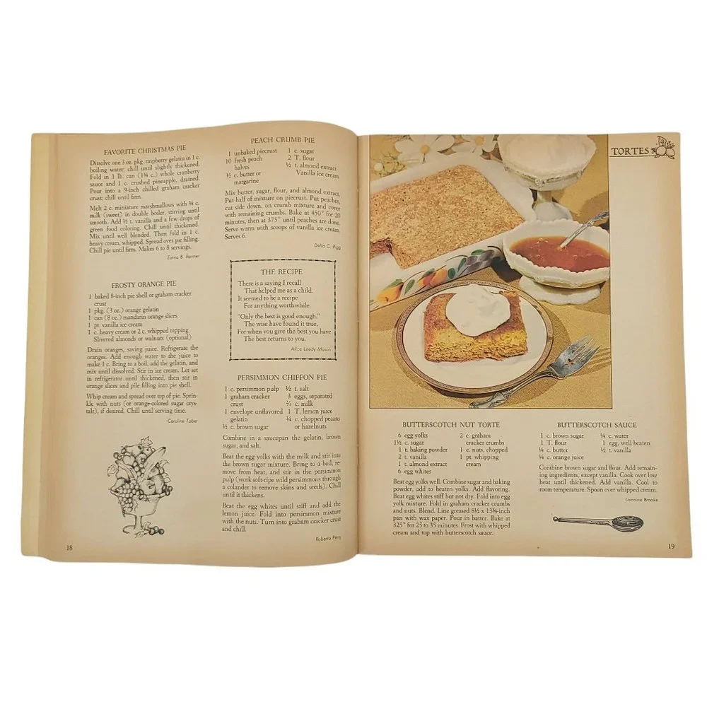 Vintage 1980 Kitchen Fare Desserts Cookbook Illustrated
